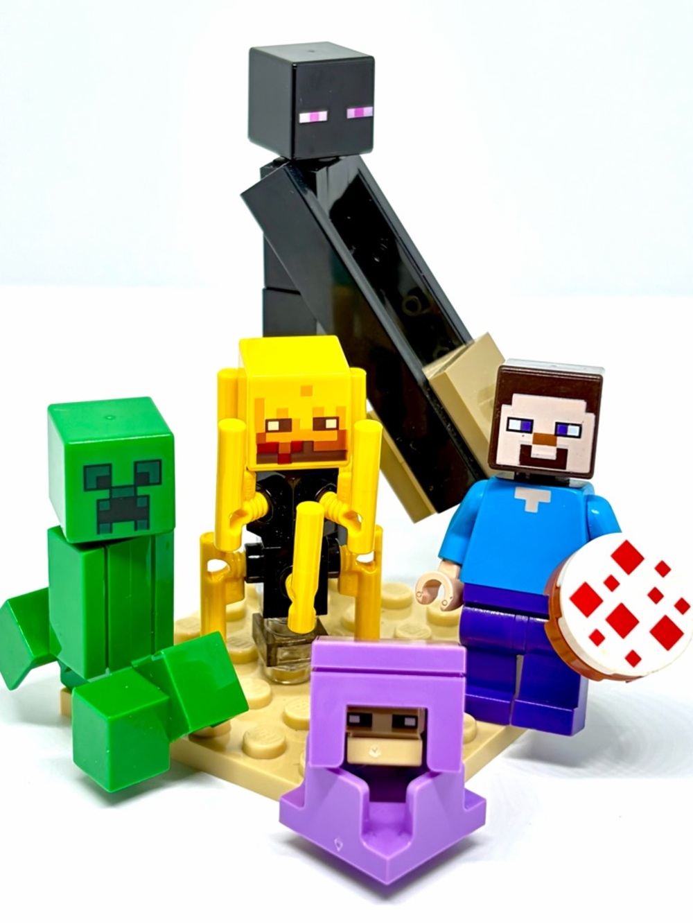 LEGO Minecraft MiniFigures Mobs & Steve Genuine Legos Lot Enderman Creeper More